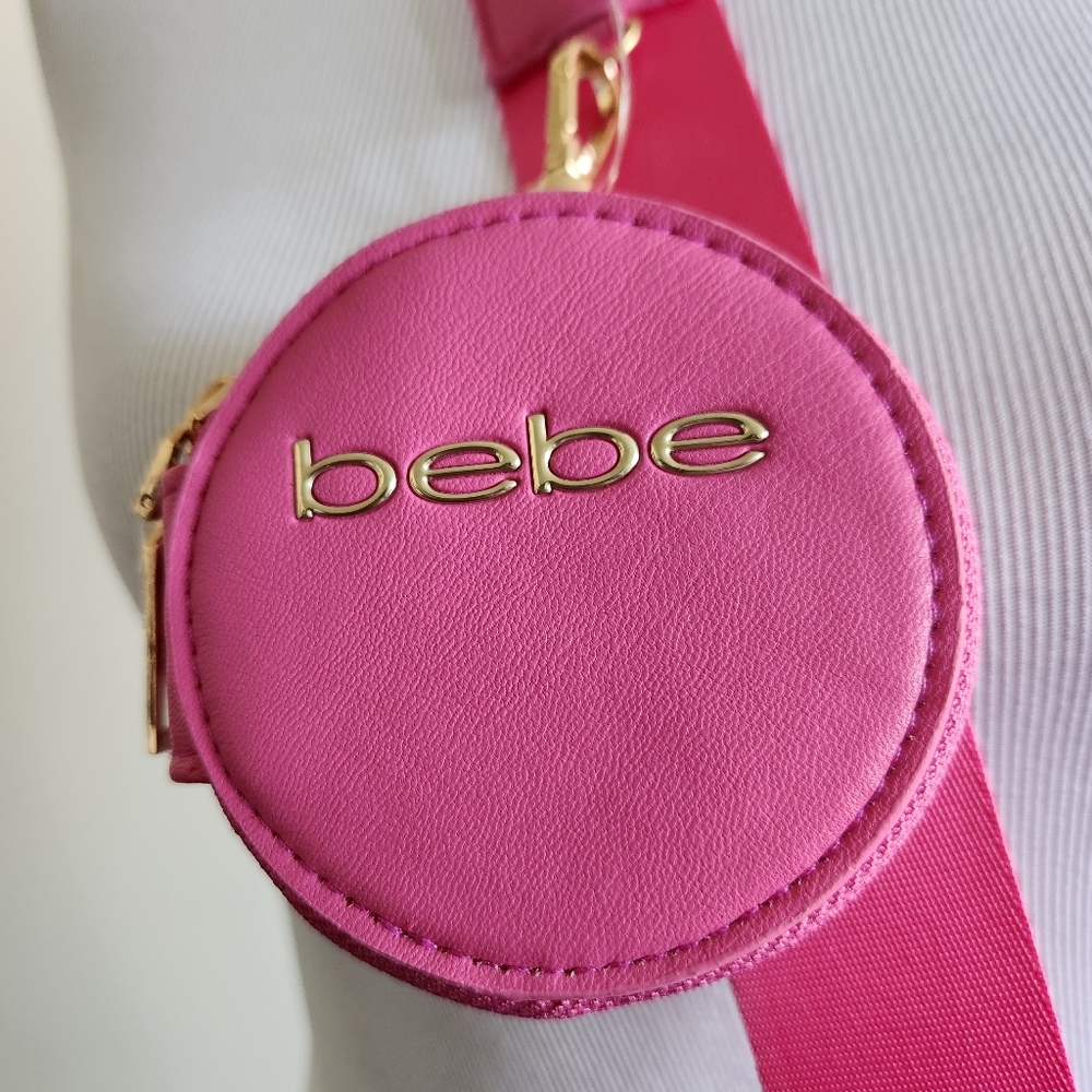 🆕️⬇️🎉HOST PICK🎉 bebe Pink Mara Nylon Crossbody Bag With Coin Purse - Picture 6 of 15